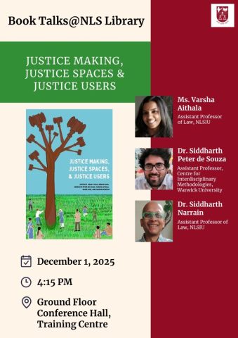 Justice Making Book Talk poster