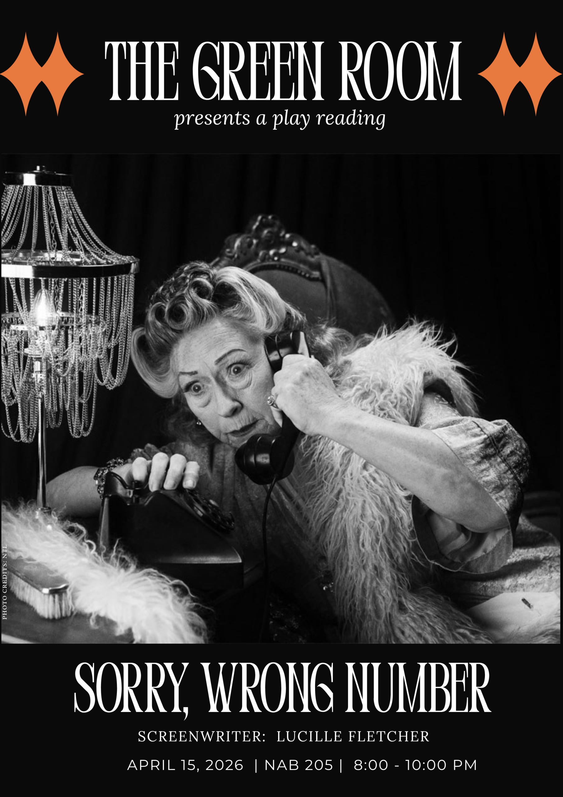 Play Reading | 'Sorry, Wrong Number' by Lucille Fletcher | The Green ...