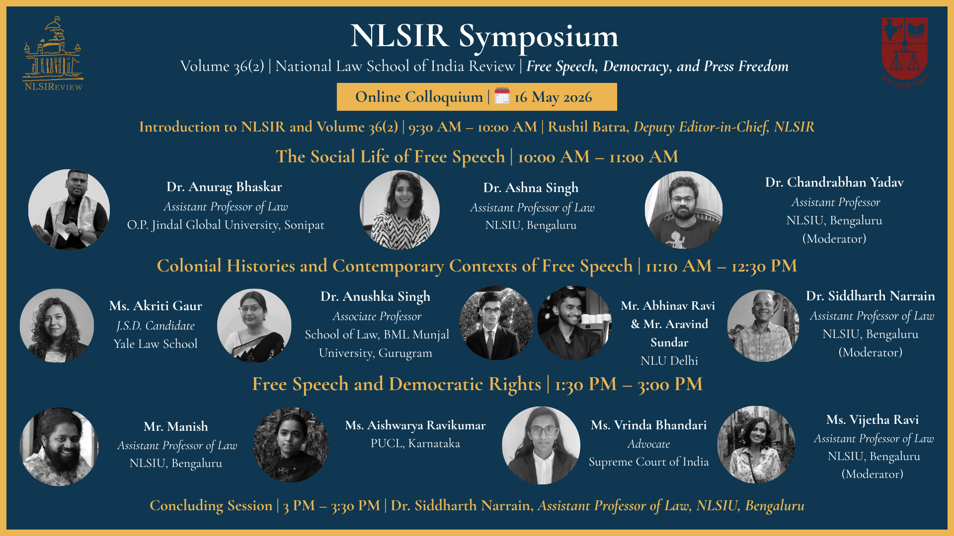 NLSIR Symposium | May 2026